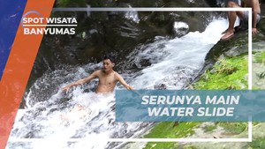 Merasakan Kegembiraan Main Water Slide di Air Terjun Greenstone Banyumas  