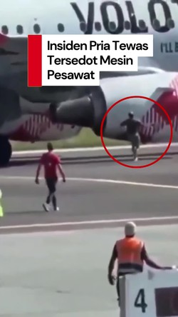 Video: Detik-detik Pria Tewas Tersedot Mesin Pesawat di Italia