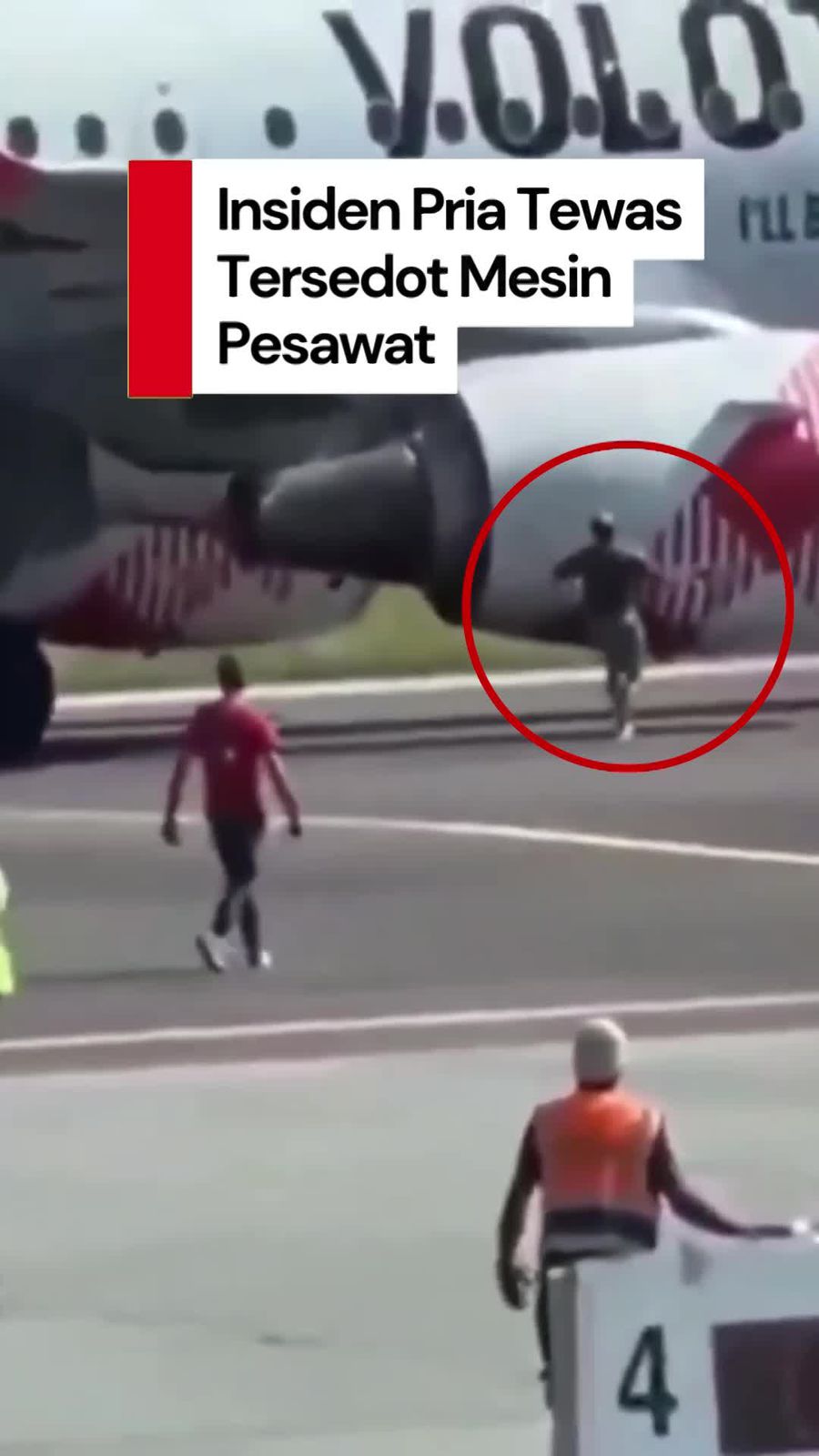 Video: Detik-detik Pria Tewas Tersedot Mesin Pesawat di Italia