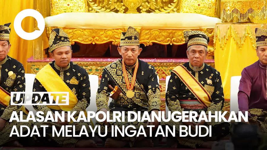 Video Alasan Lembaga Adat Melayu Riau Anugerahkan Ingatan Budi ke Kapolri
