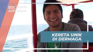 Menggunakan Kereta Unik di Dermaga Busselton, Australia
