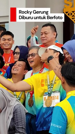 Video Rocky Gerung Jadi Sasaran Peserta Riau Bhayangkara Run