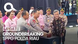 Video Kapolri Groundbreaking 9 Dapur SPPG Polda Riau, Komitmen Dukung MBG