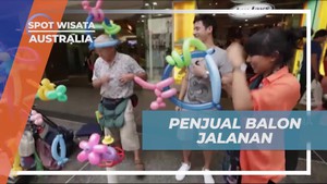 Menemukan Keunikan Topi Balon Penjual Jalanan di Brisbane Square Australia  