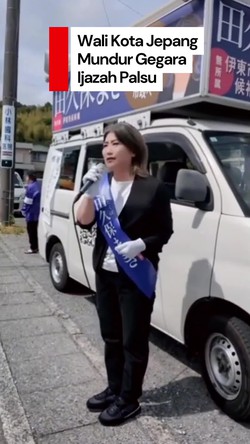 Video Wali Kota di Jepang Mundur Gegara Ijazah Palsu