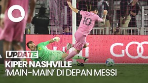 Video Momen Kiper Nashville 'Main-main' Depan Messi, Kena Bobol Deh
