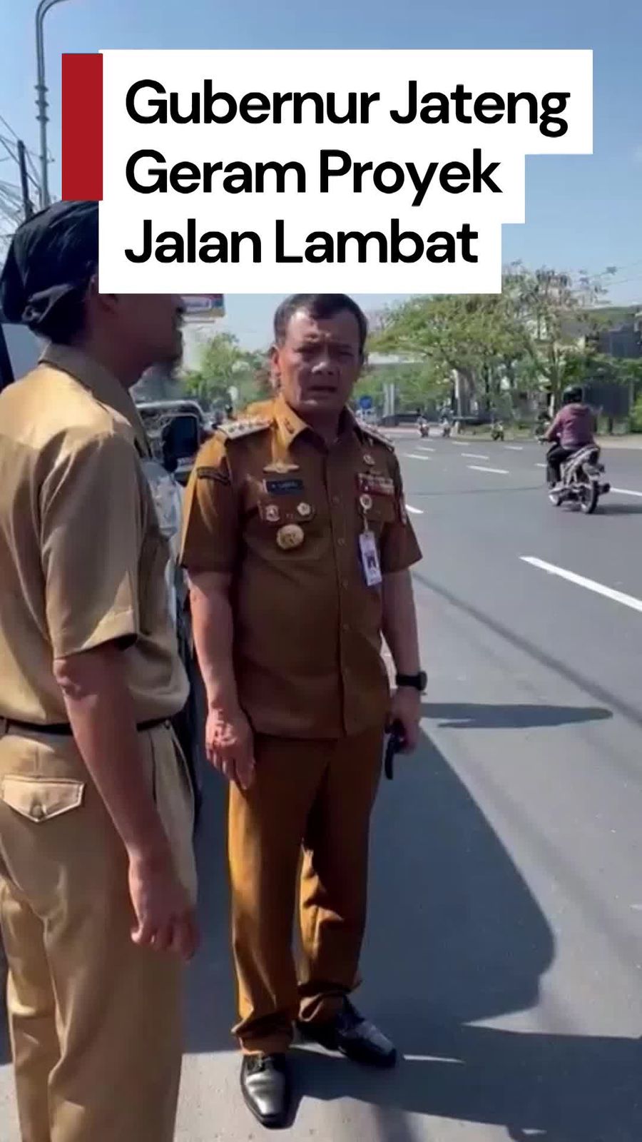 Video Gubernur Jateng Geram Proyek Jalan Lambat: Nggak Profesional!