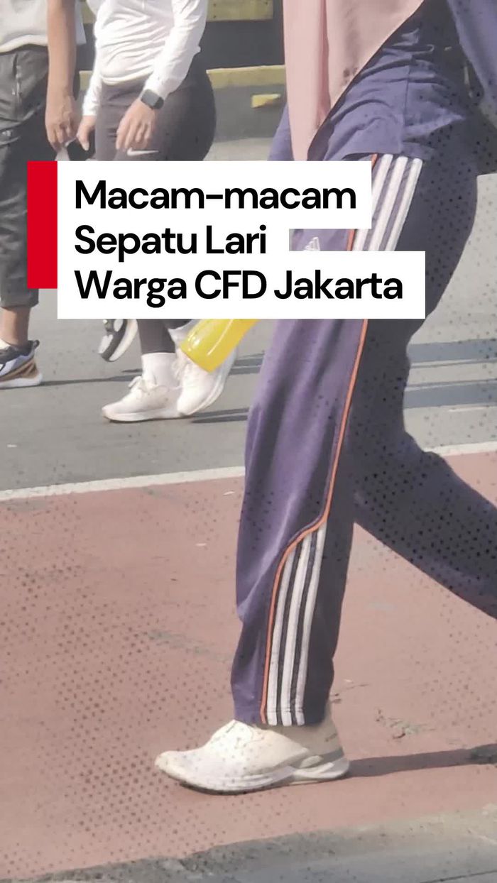 Video: Kepoin Harga Sepatu Lari Warga di CFD Sudirman