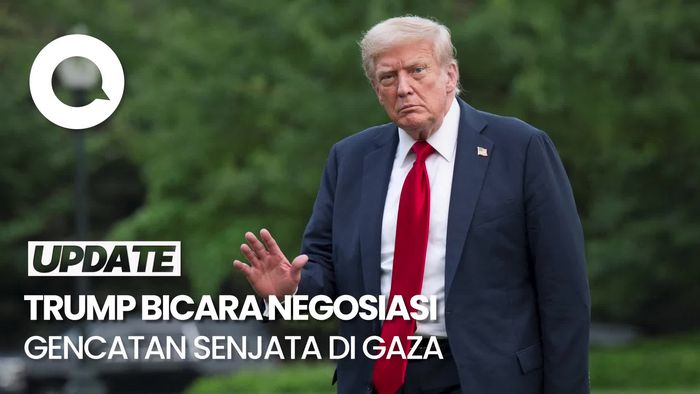 Video Trump Harap Negosiasi Gencatan Senjata di Gaza Selesai Pekan Depan