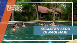 Mengawali Pagi dengan Kegiatan Berenang di Cocotinos Beach Resort di Lombok  