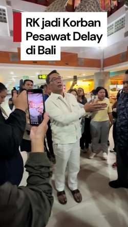 Video: RK Lama Tak Terlihat, Sekali Muncul Jadi Korban Delay Pesawat