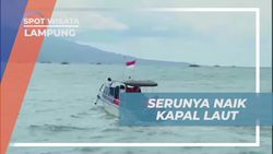 Menyusuri Laut dan Naik Kapal Speed Boat Menuju Gunung Krakatau di Lampung  