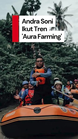 Video Andra Soni Susur Kali Banten Sambil Joget Aura Farming