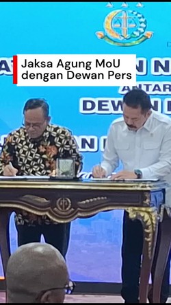Video Jaksa Agung MoU dengan Dewan Pers: Kritik Suatu Hal yang Harus