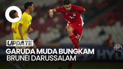 Video: Garuda Muda Bungkam Brunei 8-0, Jens Raven Cetal 6 Gol