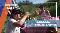 Menikmati Sarapan di Tengah Sawah di Bali, Dekat Hotel  
