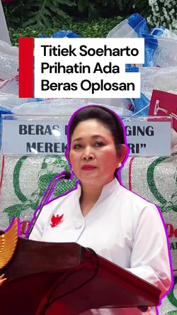 Video Titiek Soeharto soal Beras Oplosan: Ditindaklah, Supaya Jera!