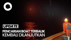 Video: Tim SAR Lanjutkan Pencarian Boat Terbalik yang Bawa  Anggota DPRD