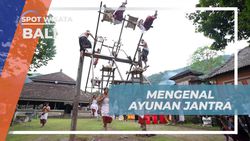 Mengenal Ayunan Jantra Tradisional Bali di Desa Tenganan Pegringsingan  