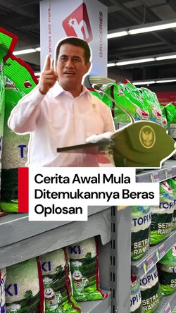 Video: Mentan Buka-bukaan Awal Mula Ditemukannya Beras Oplosan