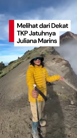 Video: Atiek CB Tunjukkan TKP Jatuhnya Juliana Marins di Rinjani