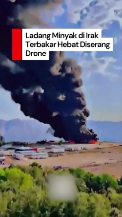Video Ladang Minyak yang Dikelola Perusahaan AS di Irak Diserang Drone