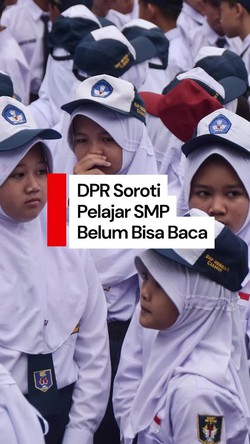 Video Legislator soal Siswa SMP Belum Bisa Baca: Indonesia Emas Jadi Cemas