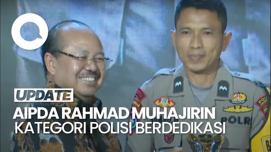 Video: Aipda Rahmad Muhajirin Raih Hoegeng Awards 2025 Kategori Polisi Berdedikasi