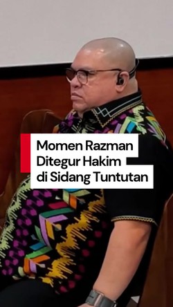 Video: Kala Razman Ditegur Hakim gegara Main HP Saat Sidang Tuntutan