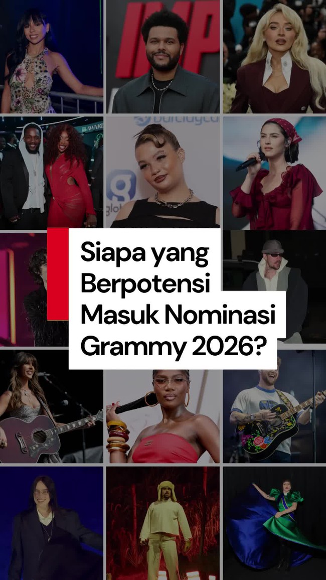 Video: Nama-nama yang Diprediksi Billboard Masuk Nominasi Grammy 2026