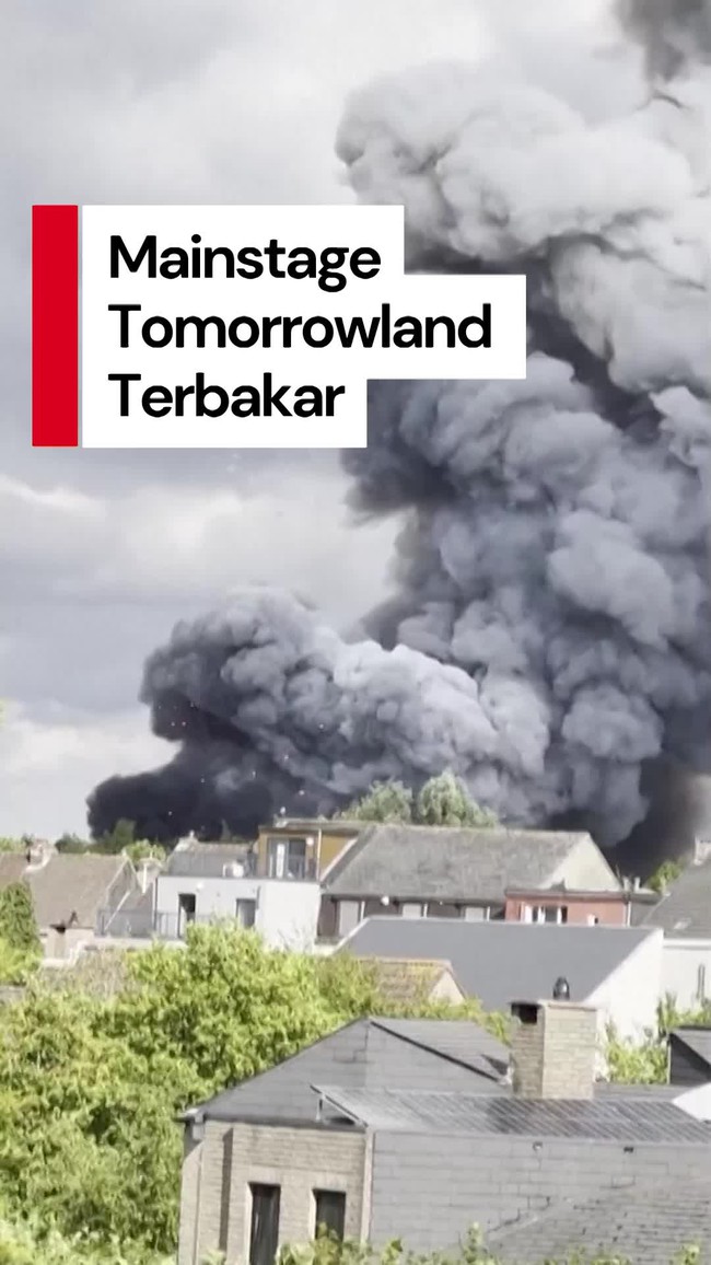 Video Kebakaran Panggung Utama Tomorrowland, Tak Ada Korban