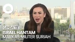 Video: Momen Serangan Udara Israel Buat Panik Pembawa Berita Syria TV