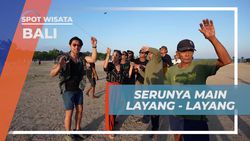 Menikmati Serunya Menerbangkan Layangan Unik dan Besar di Bali