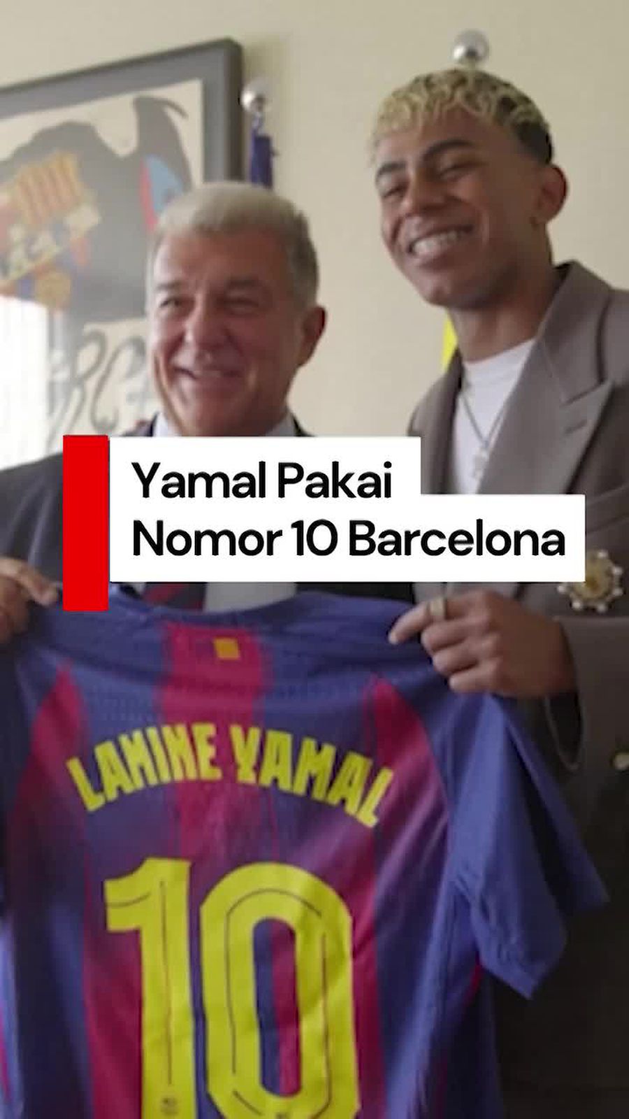 Video: Lamine Yamal Kini Pemilik Nomor 10 Barcelona