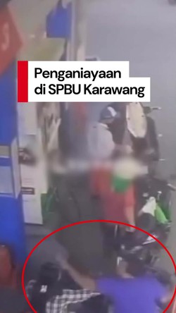Video: Viral Wanita Karawang Dianiaya Pria Gegara Antrean di SPBU
