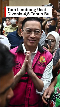 Video Tom Lembong: Hakim Tak Nyatakan Ada Niat Jahat dari Saya