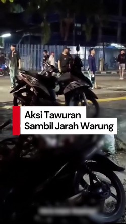 Video: Viral Tawuran Sambil Jarah Warung di Jakpus, 2 Orang Jadi Tersangka