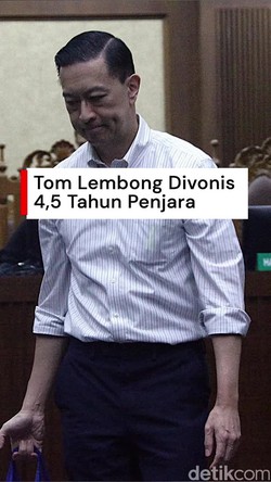 Video: Yang Dilakukan Tom Lembong Saat Divonis 4,5 Tahun Penjara