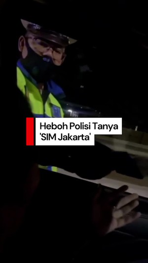 Video: Heboh Polisi Tanya SIM Jakarta ke Pemobil di Tol