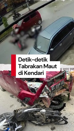 Video: Pemobil Hilang Kesadaran Tabrak 3 Motor di Kendari, 1 Tewas