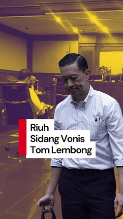 Video: Momen Pengunjung Sidang Riuh saat Tom Lembong Divonis 4,5 Tahun