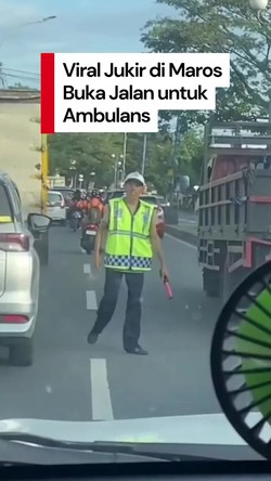 Video Pengakuan Jukir di Sulsel yang Viral Bantu Ambulans Terjebak Macet