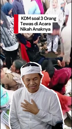 Video 3 Orang Tewas di Acara Nikahan Anaknya, KDM: Saya Bertanggung Jawab