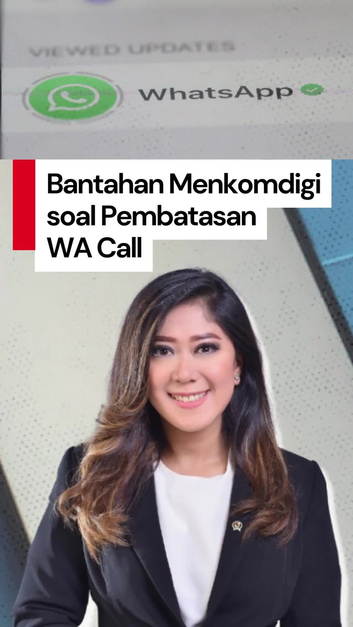 Video: Menkomdigi Bantah soal Wacana Pembatasan VoIP Whatsapp Call