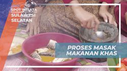 Mengikuti Proses Memasak Makanan Khas Sulawesi Selatan di Desa Berua  