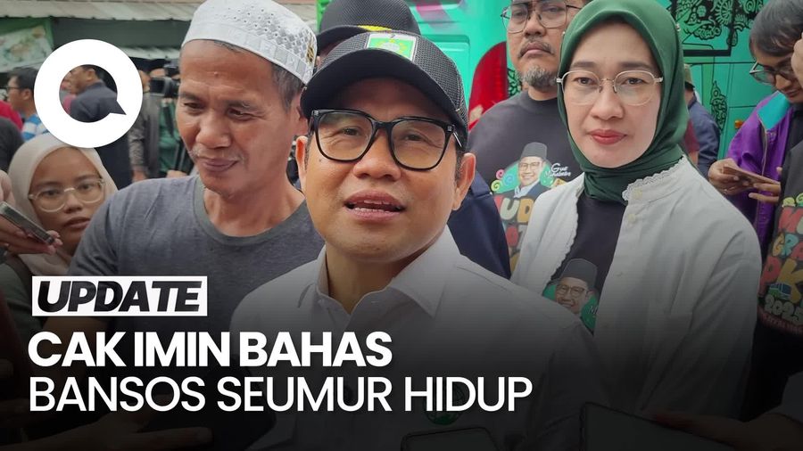 Video Cak Imin: Bansos Seumur Hidup Hanya untuk Manula dan Difabel