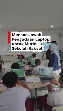 Video: Mensos soal Laptop untuk Murid Sekolah Rakyat: Dalam Proses Pengadaan