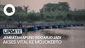 Video: Melihat Jembatan Apung di Sidoarjo, Jadi Akses Vital Menuju Mojokerto