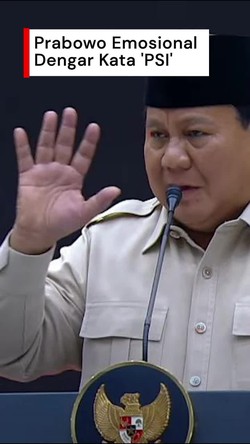 Video: Alasan Prabowo Sedikit Emosional Dengar Kata PSI