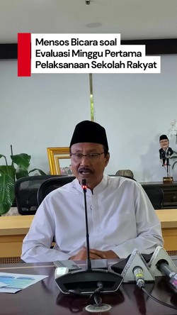 Video Mensos Buka-bukaan soal Evaluasi di Minggu Pertama Sekolah Rakyat